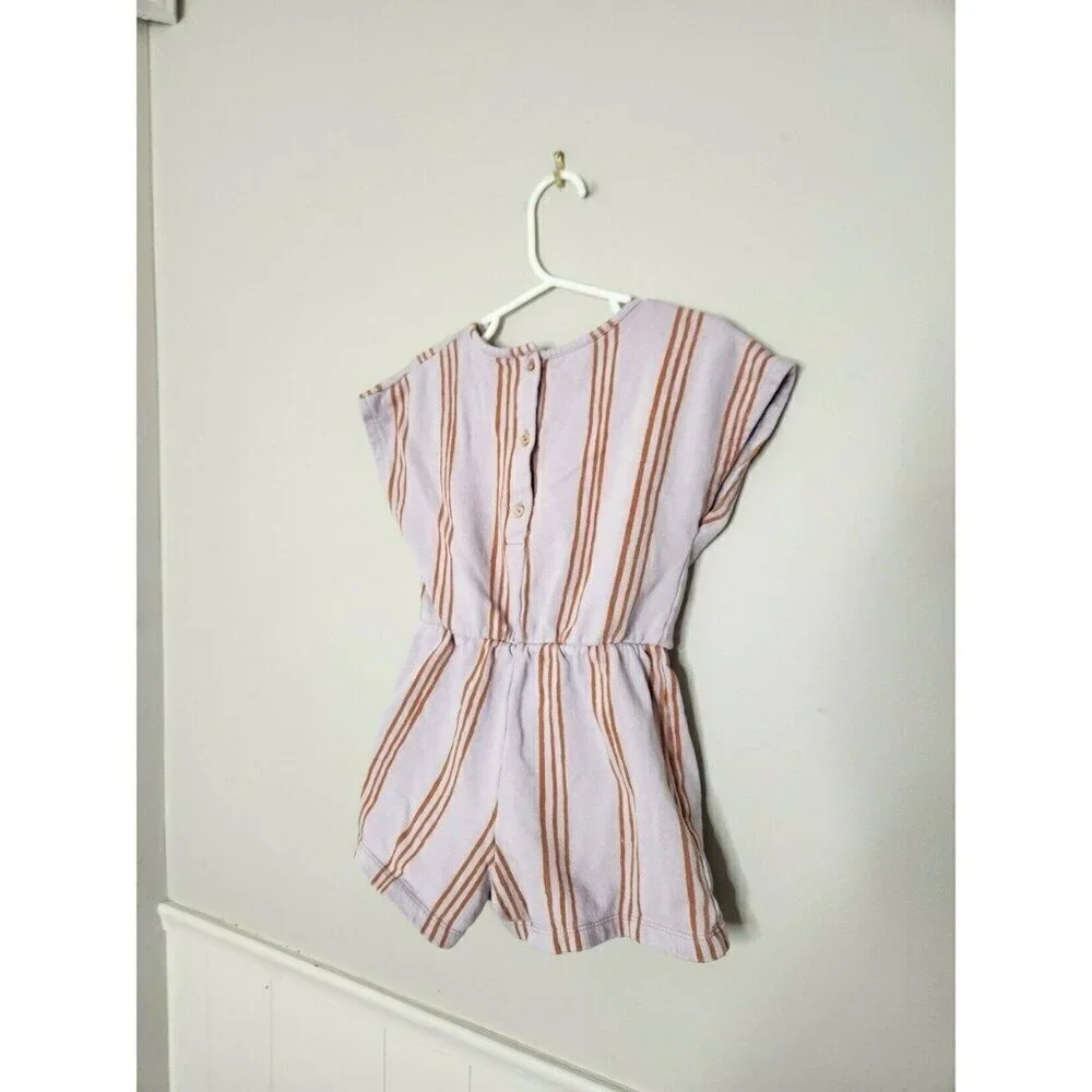 ZARA Purple Stripe Romper